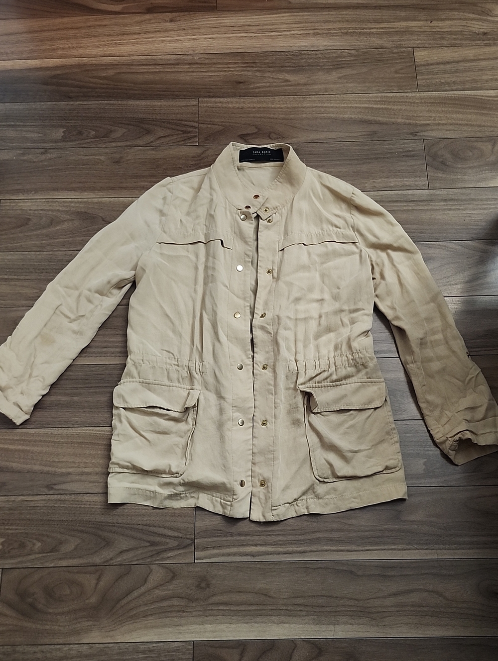 2/$18🌹 Zara Light Beige Utility Jacket - Women's Casual Coat